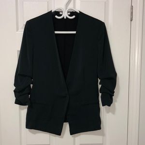 DKNYC Black Scrunch Sleeve Blazer Size 4